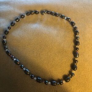 🌴Freshwater Pearl & Austrian Crystal Necklace - $40 or $35 w/offer